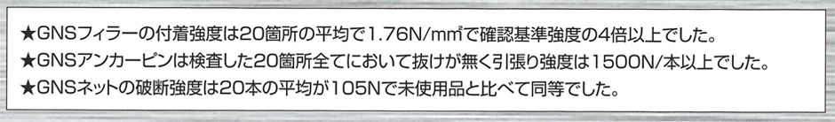 GNSピンネット施工後の実態調査を定期的に実施しています。