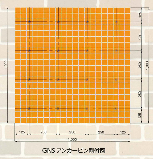 耐食性に優れたステンレスアンカーピンを使用